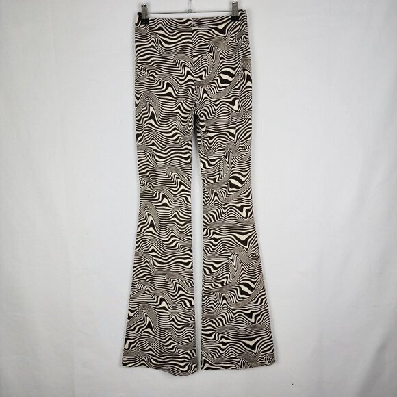 H&M Divided Flare Leg Animal Print Tie Waist‎ Pants XS - Picture 3 of 5